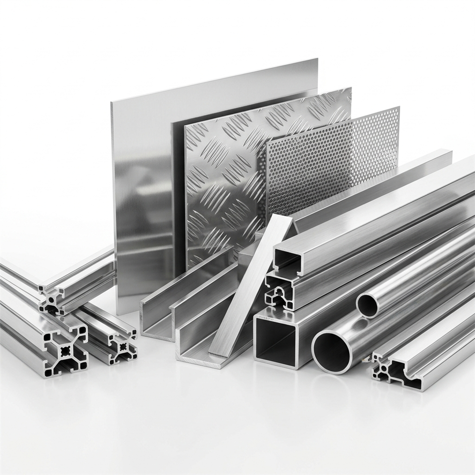 Alta-Profiło de estrusion struturałe de łega de aluminio 6061 de alta prestasion